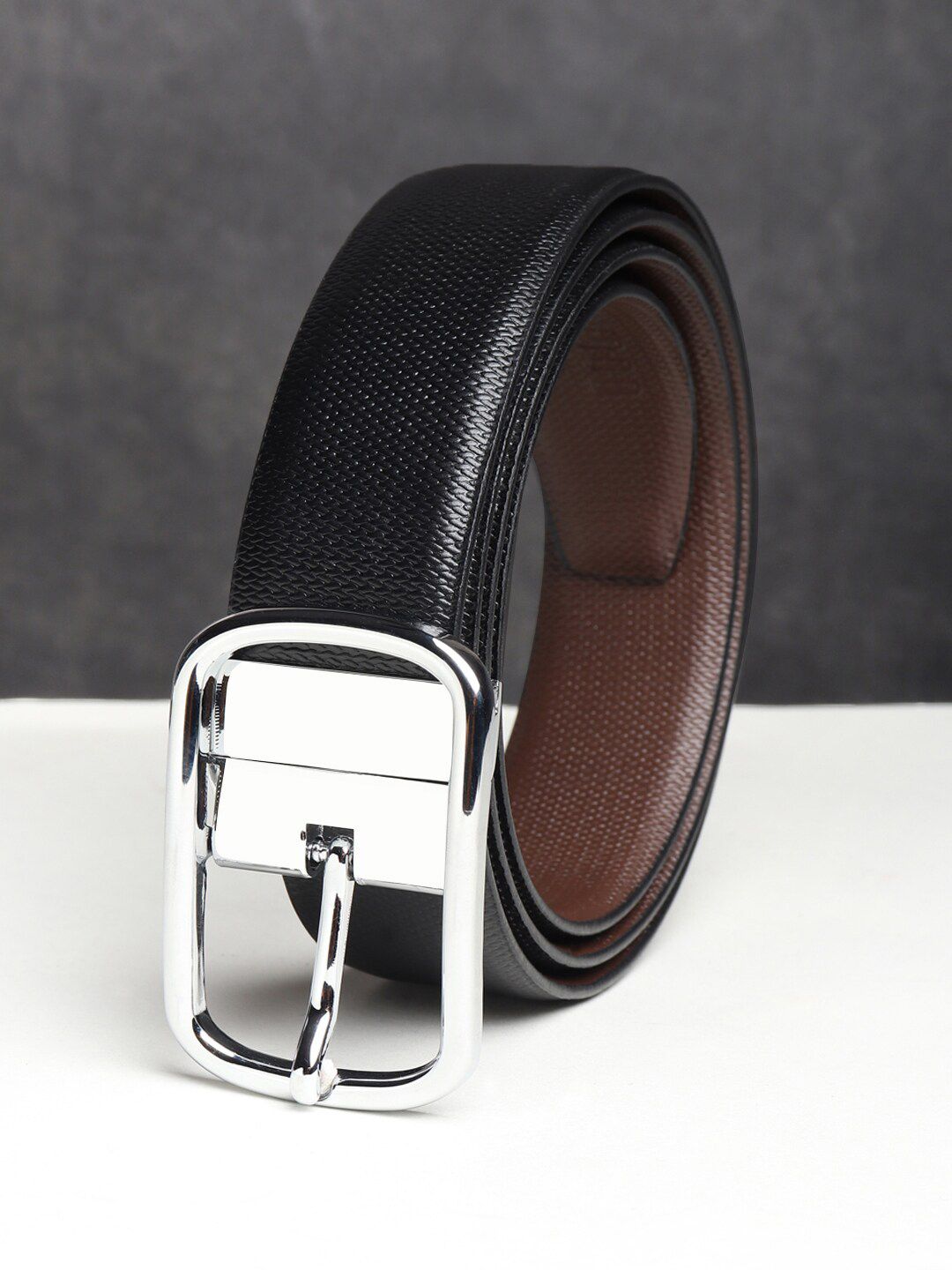 Teakwood Leathers Men Black Belts-picture-51