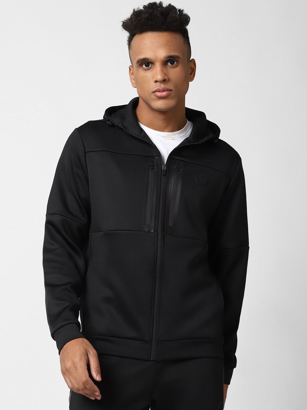 Van Heusen Flex Men Black Solid Slim Fit Tracksuits-picture-29