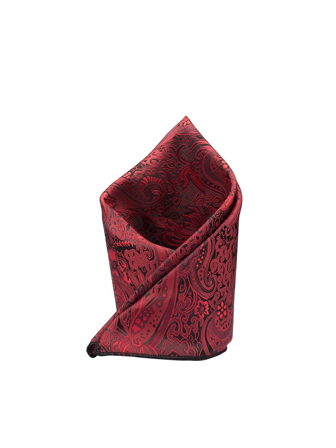 The Tie Hub Men Maroon Printed Pocket Squares-image-24
