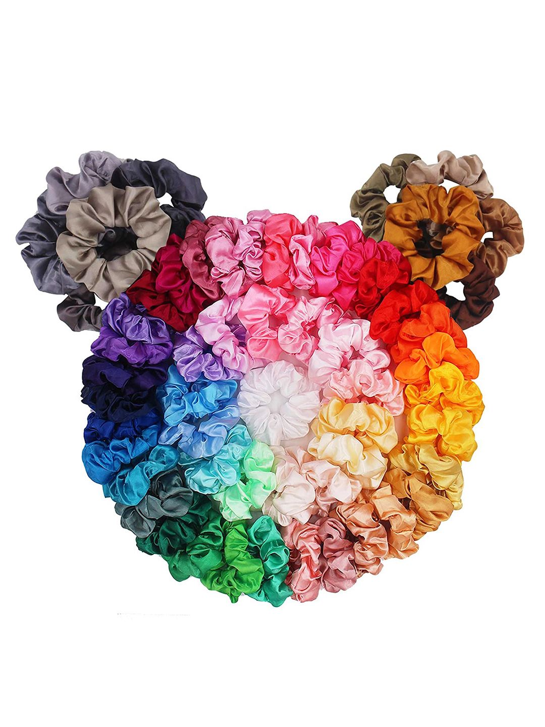 DIAN Women Set Of 50 Multicoloured Ponytail Holders-picture-32