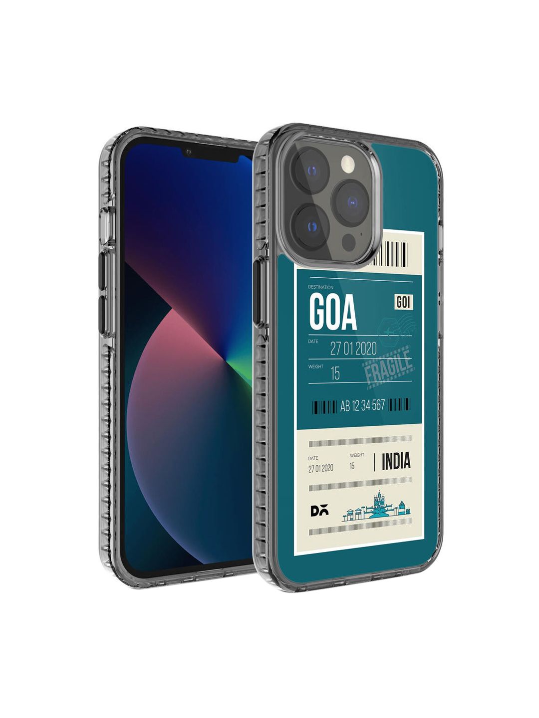 DailyObjects Green & White Goa City Tag Stride 2.0 iPhone 13 Pro Back Case-picture-43
