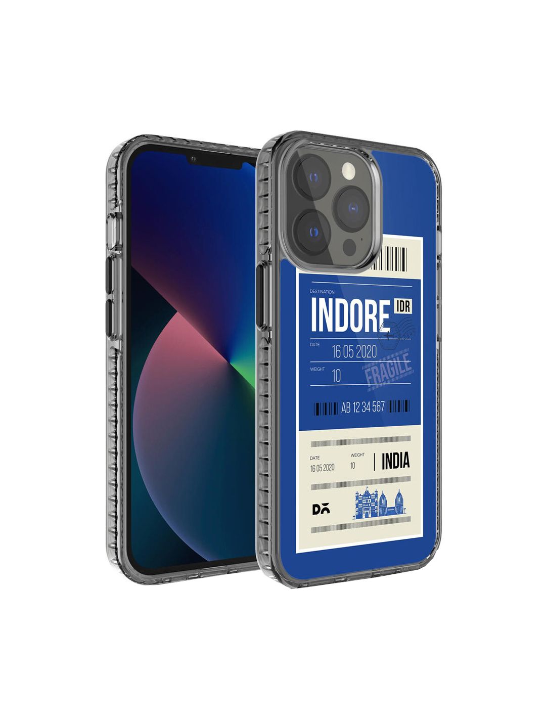 DailyObjects Blue & White Printed iPhone 13 Pro Phone Case-picture-30