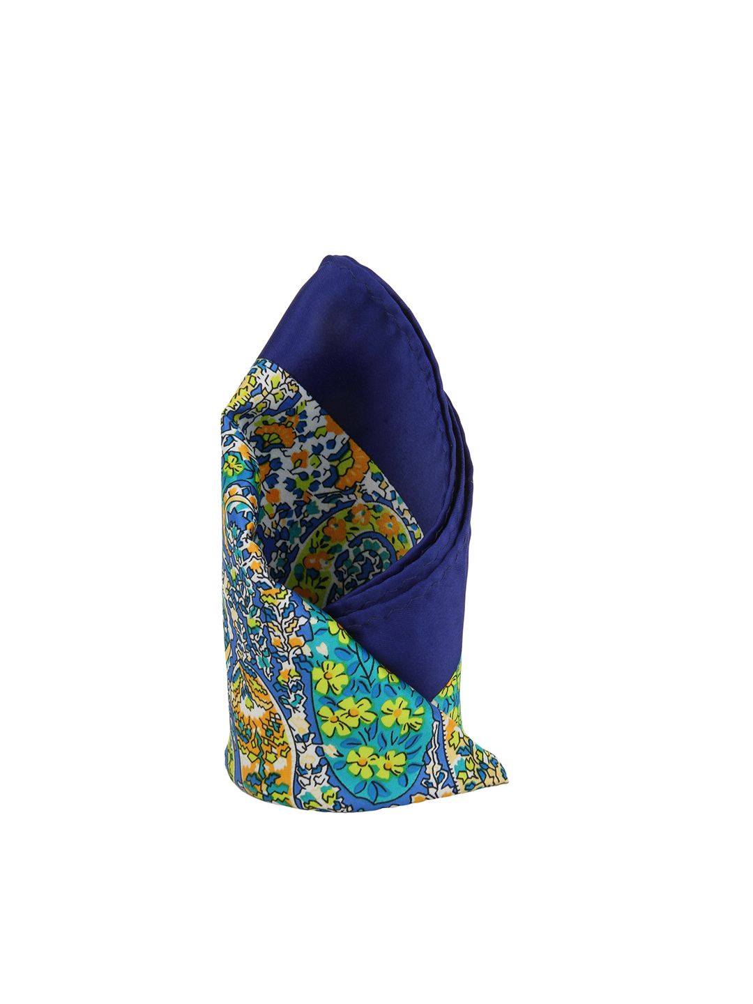 Alvaro Castagnino Men Blue Paisley Print Pocket Square-picture-26