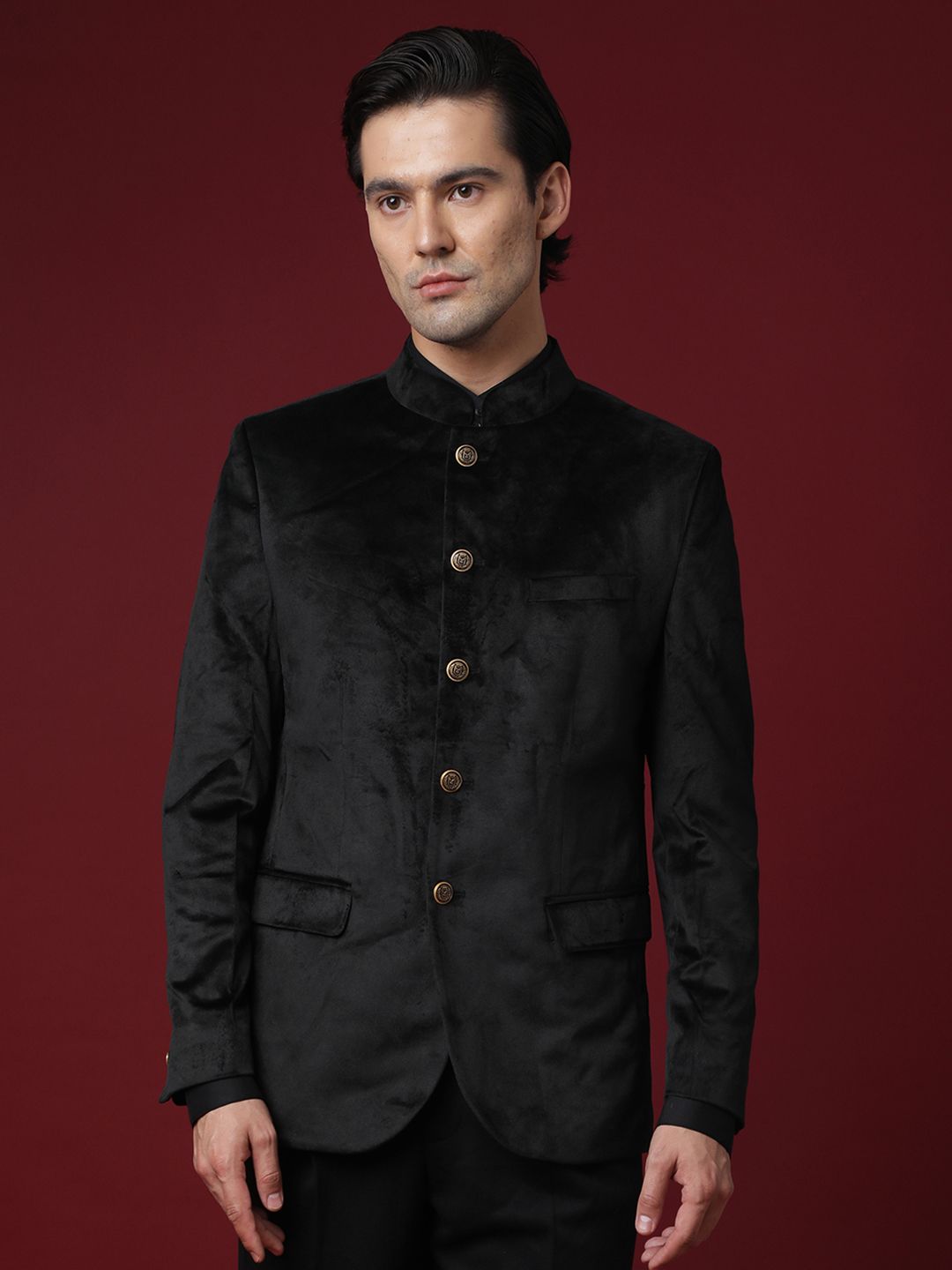 Rare Rabbit Formal Pair RARE RABBIT Men Black Solid Single-Breasted Two-Piece Formal Suit ...