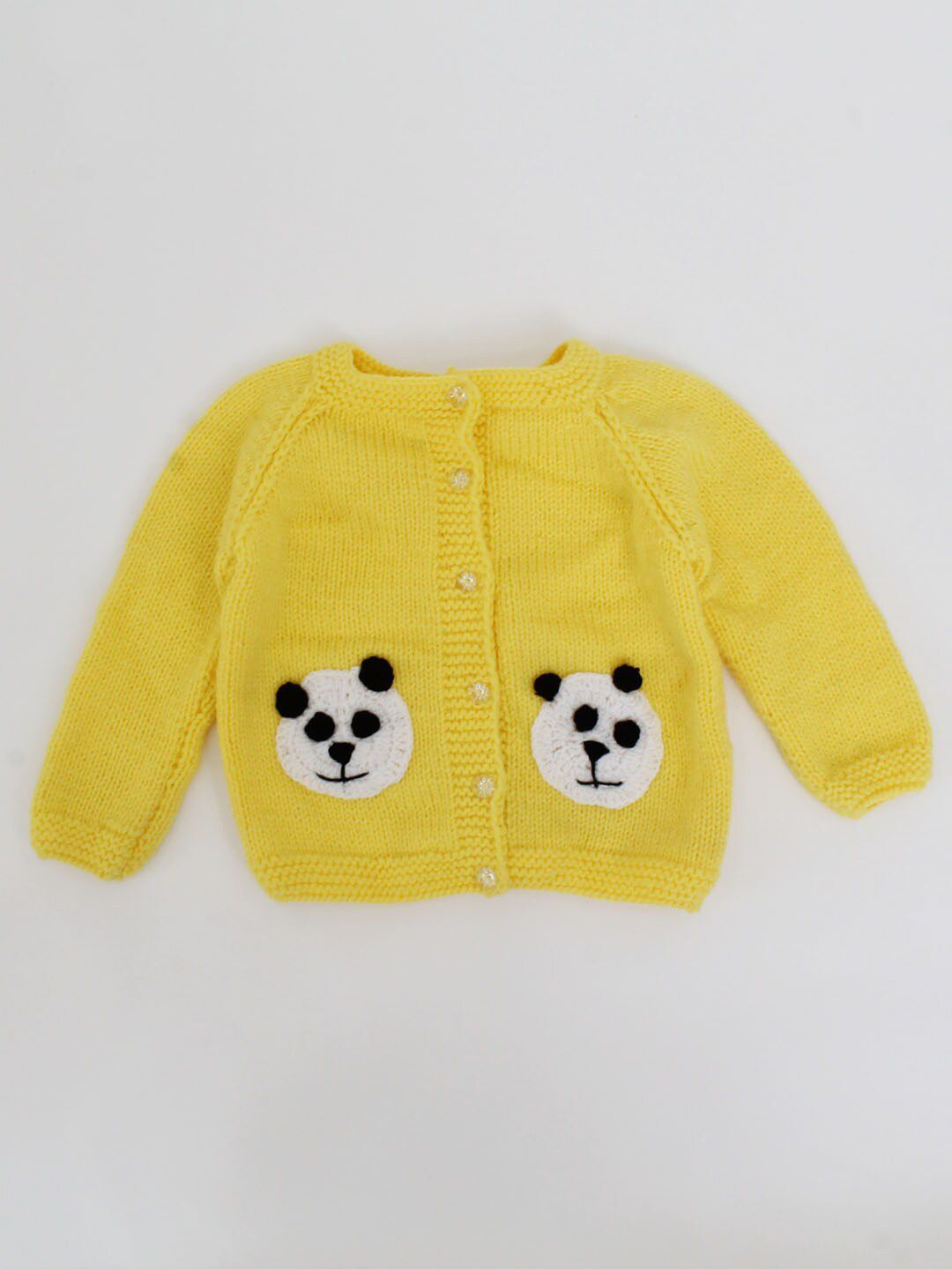 Woonie Unisex Kids Yellow Animal Graphics Sweaters-picture-21
