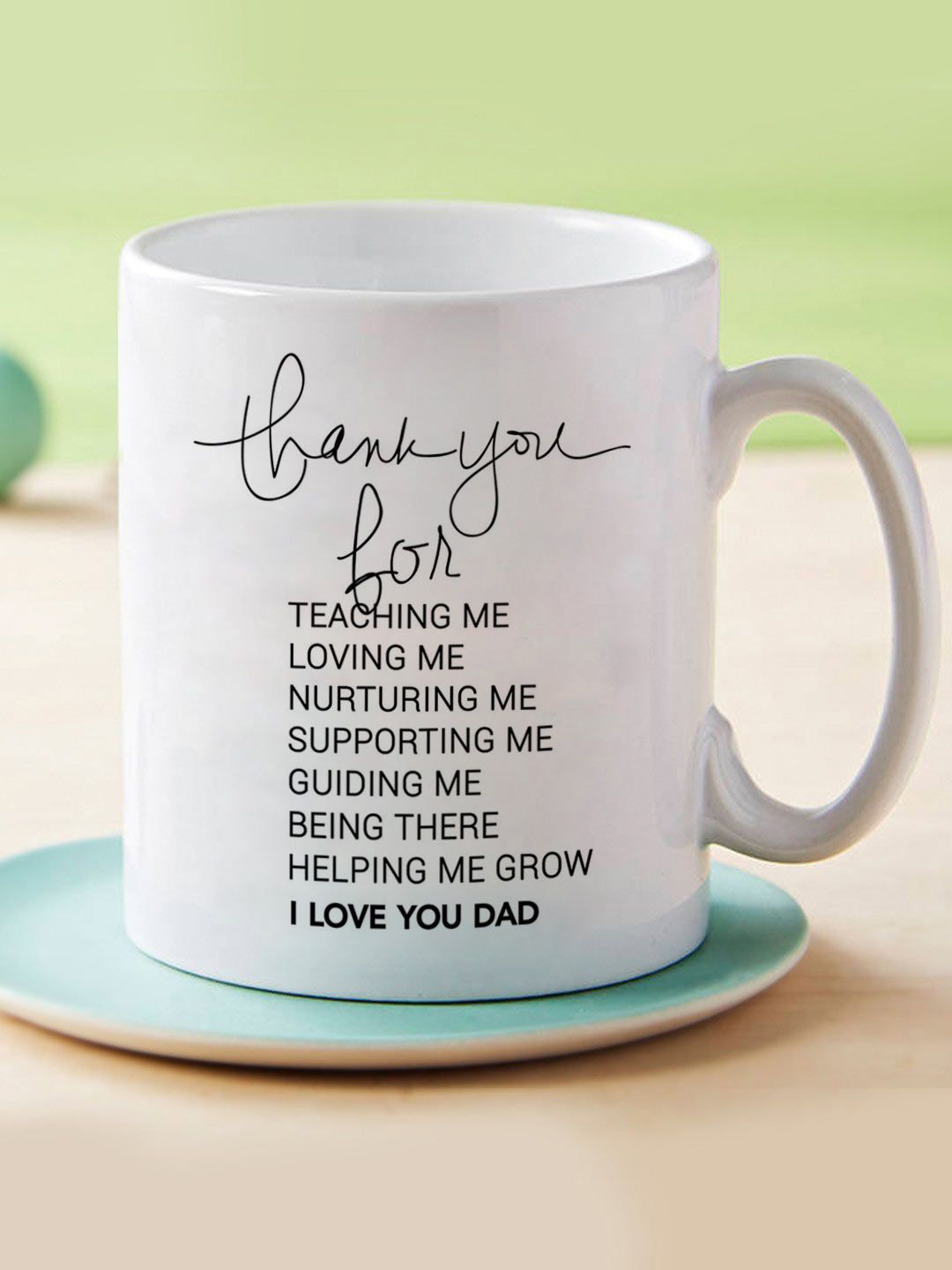 TIED RIBBONS White & Black Fathers Day Gift Printed Coffee Mug-image-38
