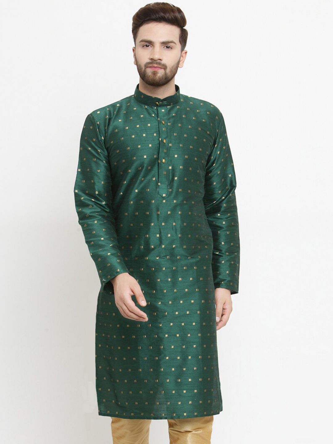 SOJANYA Men Green Kurta-picture-12