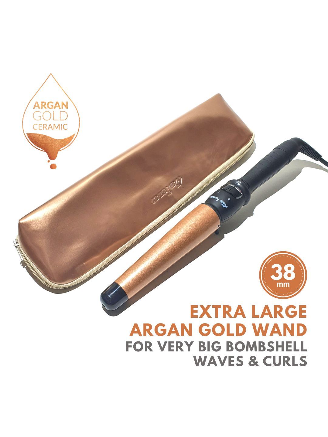 Alan Truman Argan Gold Wand X-Large 38-25mm - Gold-Toned & Black-picture-48