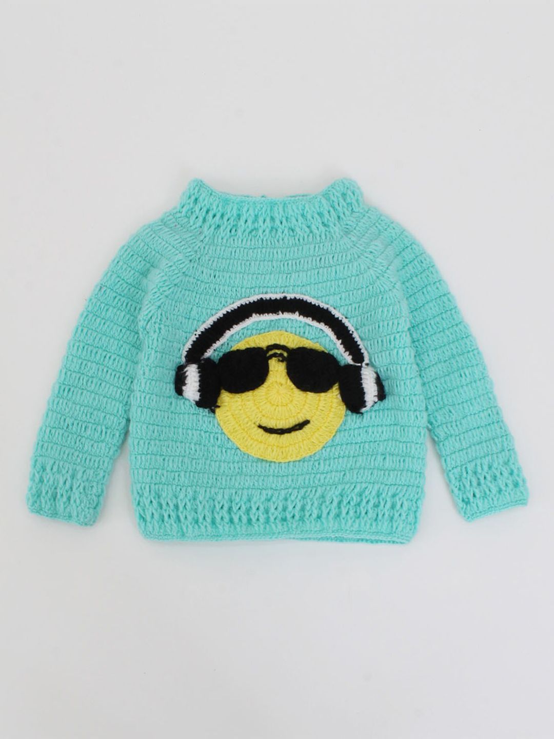 Woonie Unisex Kids Green Sweaters-picture-19