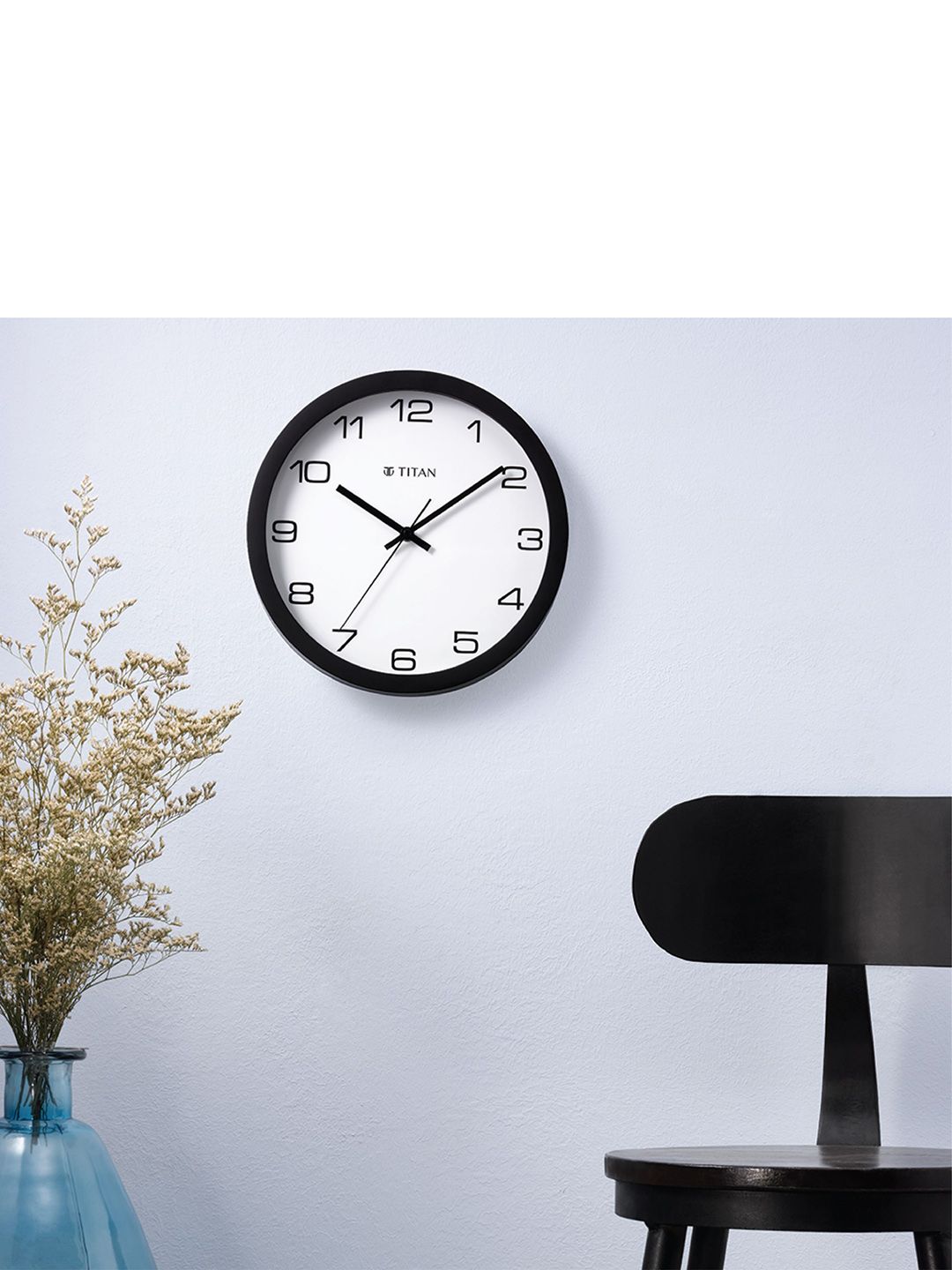 Titan Black Contemporary Wall Clock-image-43