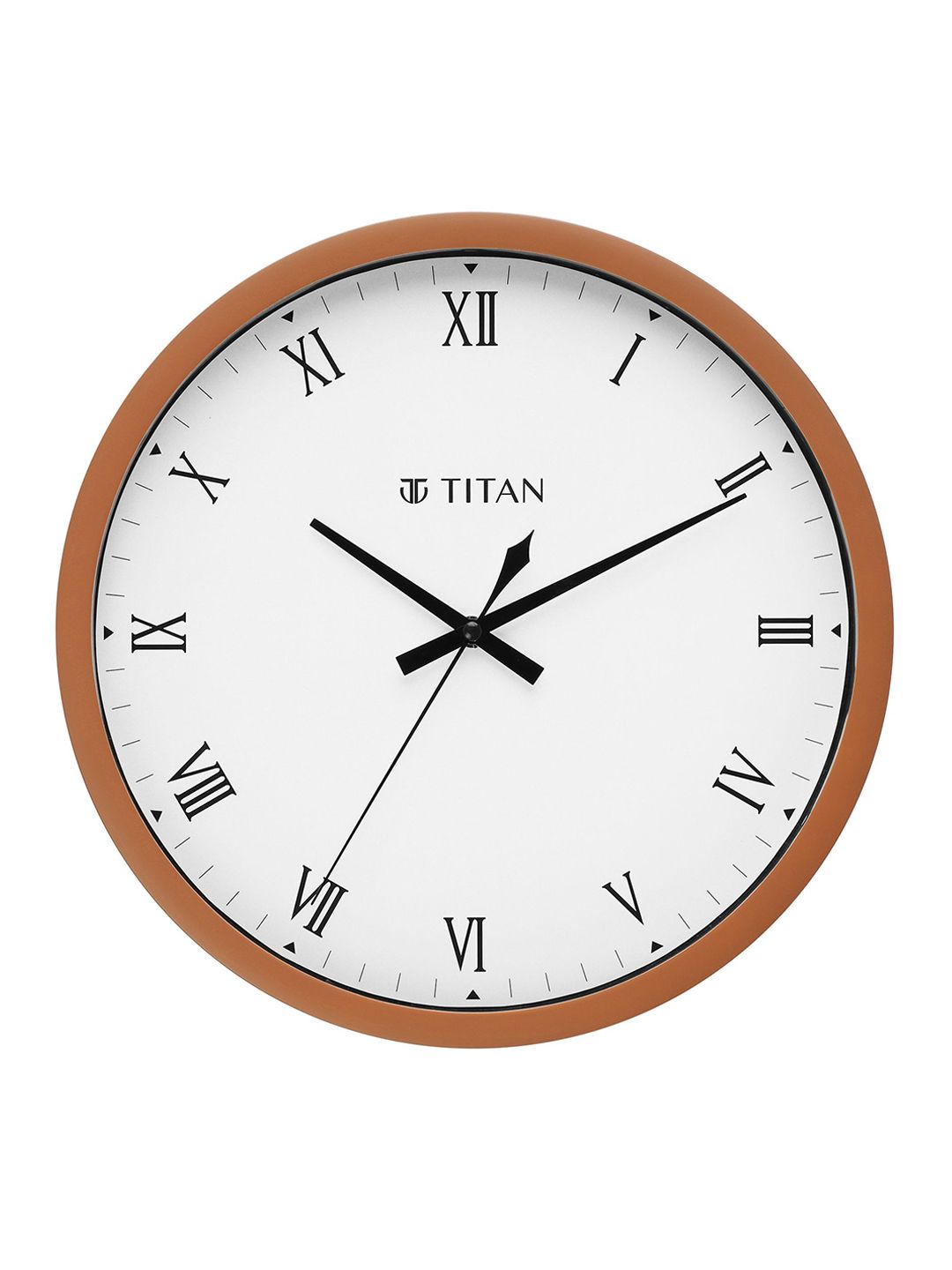 Titan Brown & White Silent Analogue Contemporary Wall Clock-picture-21