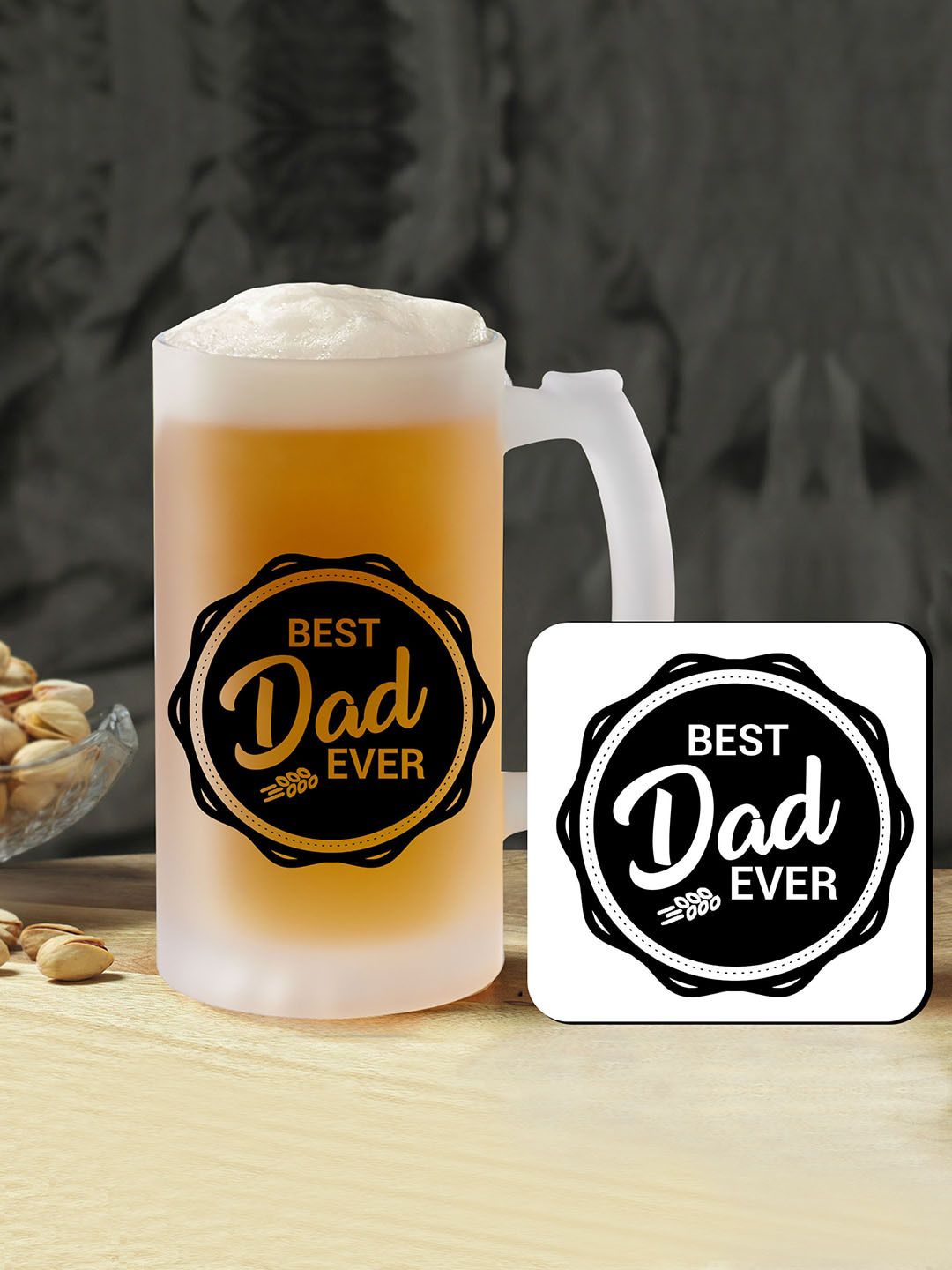 TIED RIBBONS White & Black BEST Dad EVER Printed Home Gift Sets-picture-16
