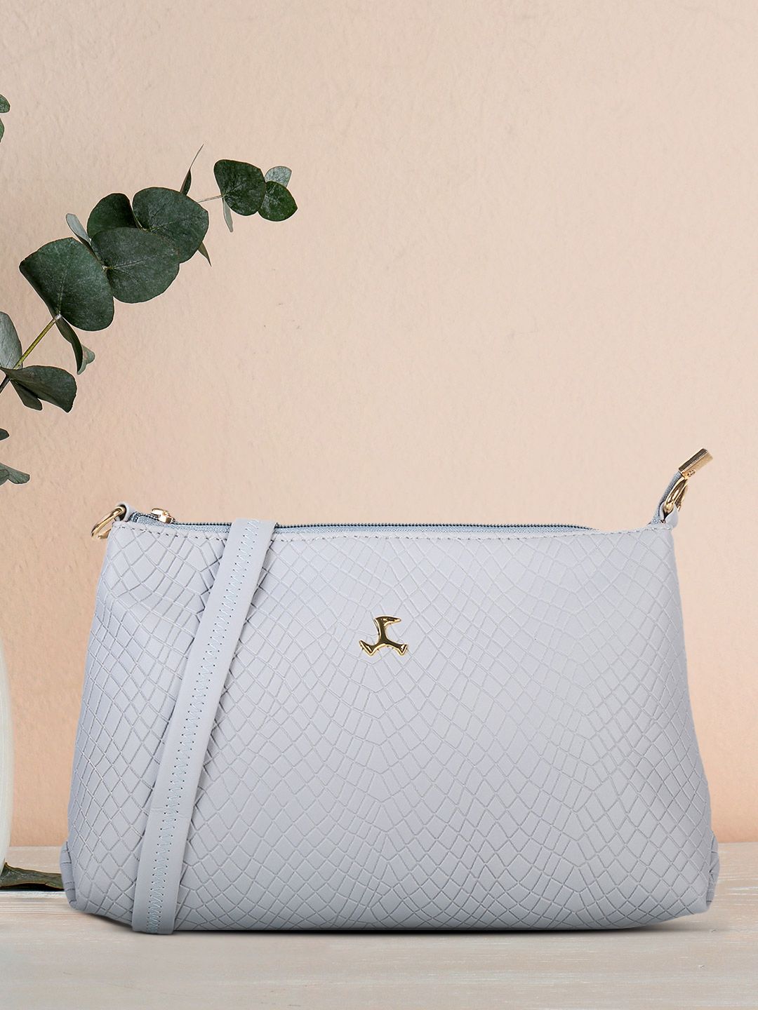 Mochi Blue Swagger Sling Bag with Quilted-picture-33