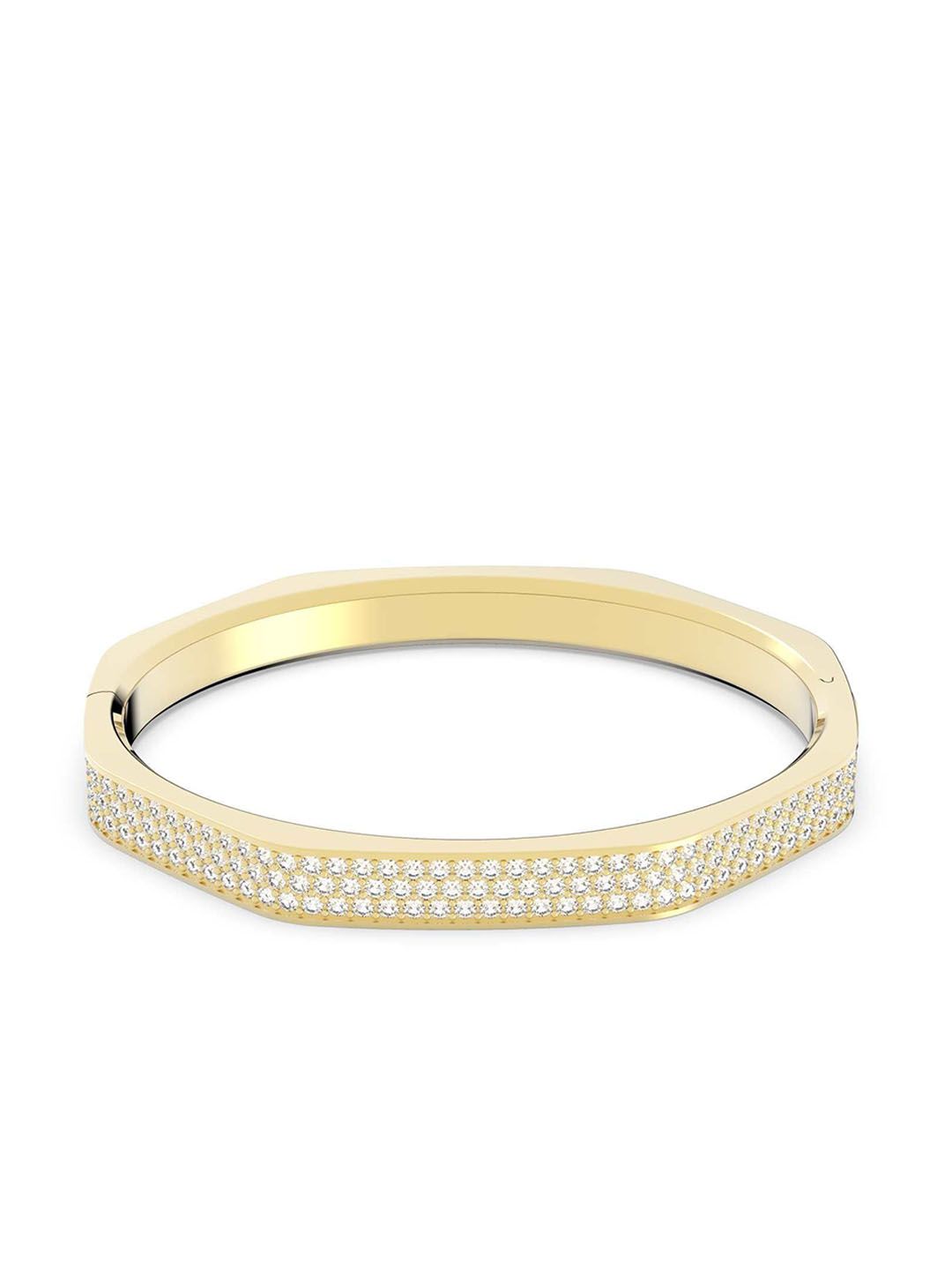 SWAROVSKI Gold-Plated White Octagon Dextera Bangle-picture-22