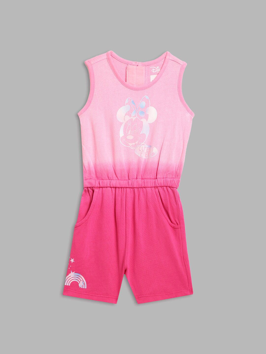 Blue Giraffe Girls Pink & Blue Basic Jumpsuit-picture-51