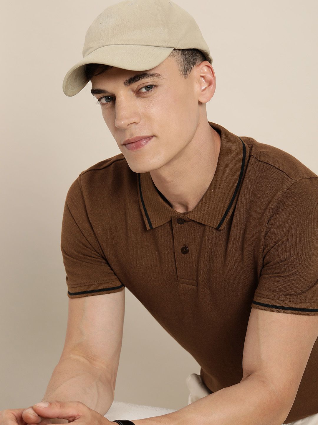 Invicta Yellow Cotton Men Polo Shirt