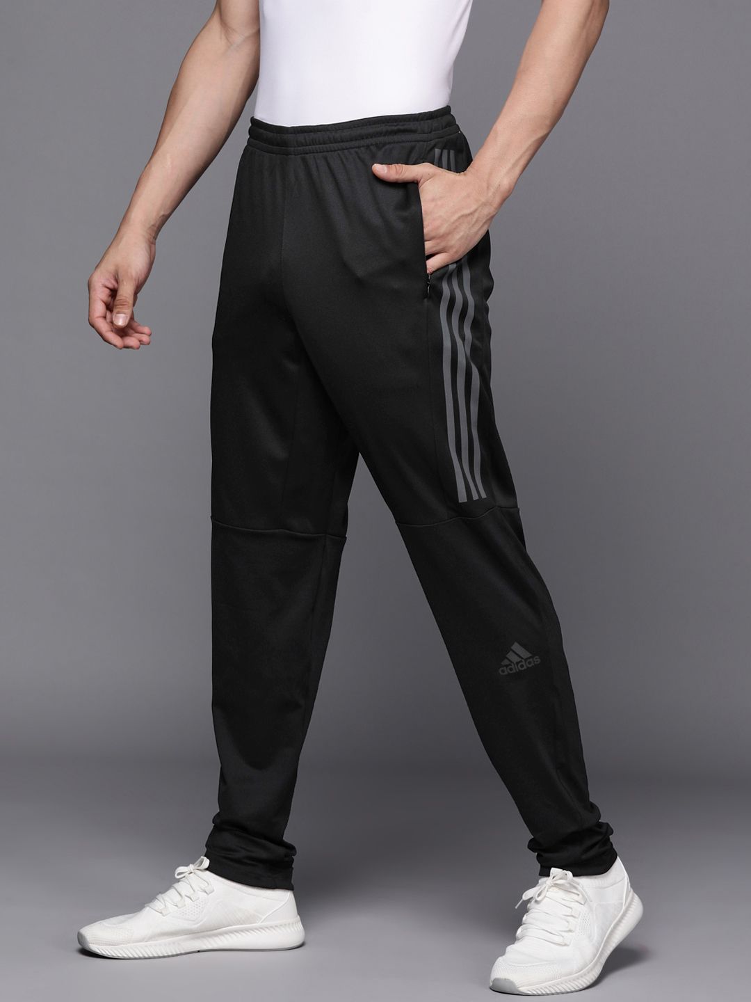 ADIDAS Men Black Solid Running Track Pants-picture-10