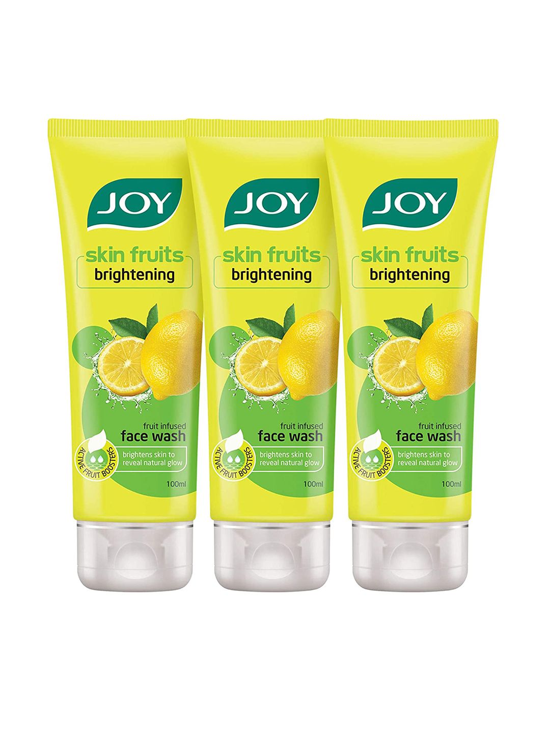 JOY Set of 3 Lemon Skin Brightening Face Wash With Vitamin C - 100ml Each-image-49