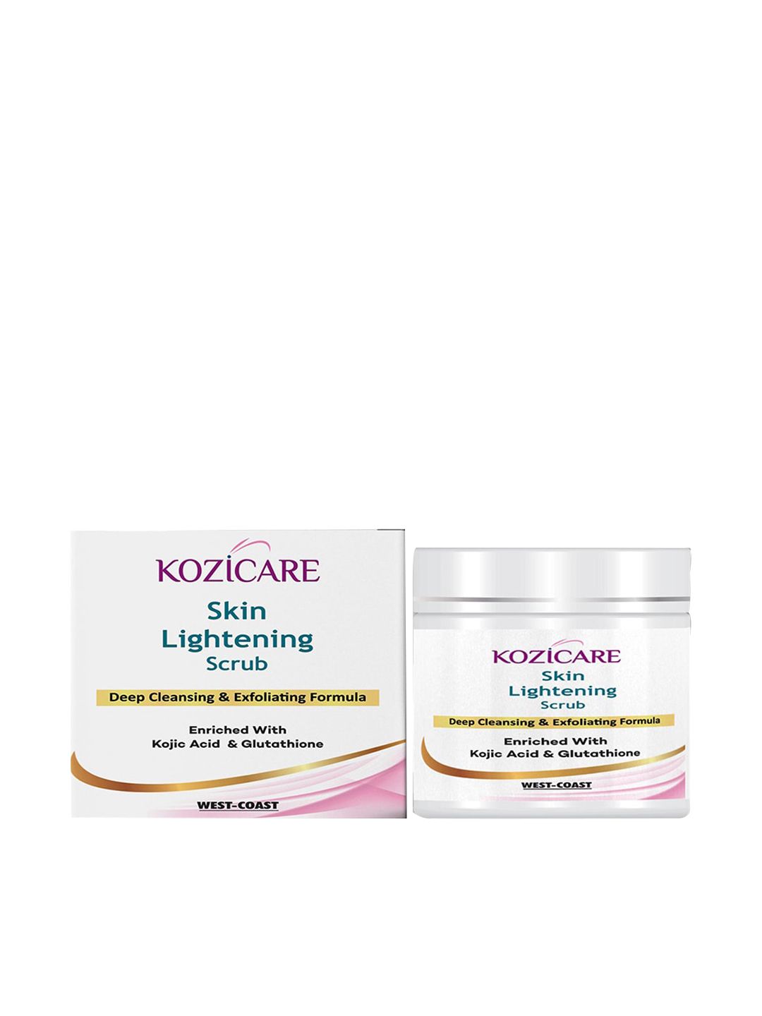 KOZICARE Skin Lightening Scrub with Kojic Acid & Glutathione - 100g