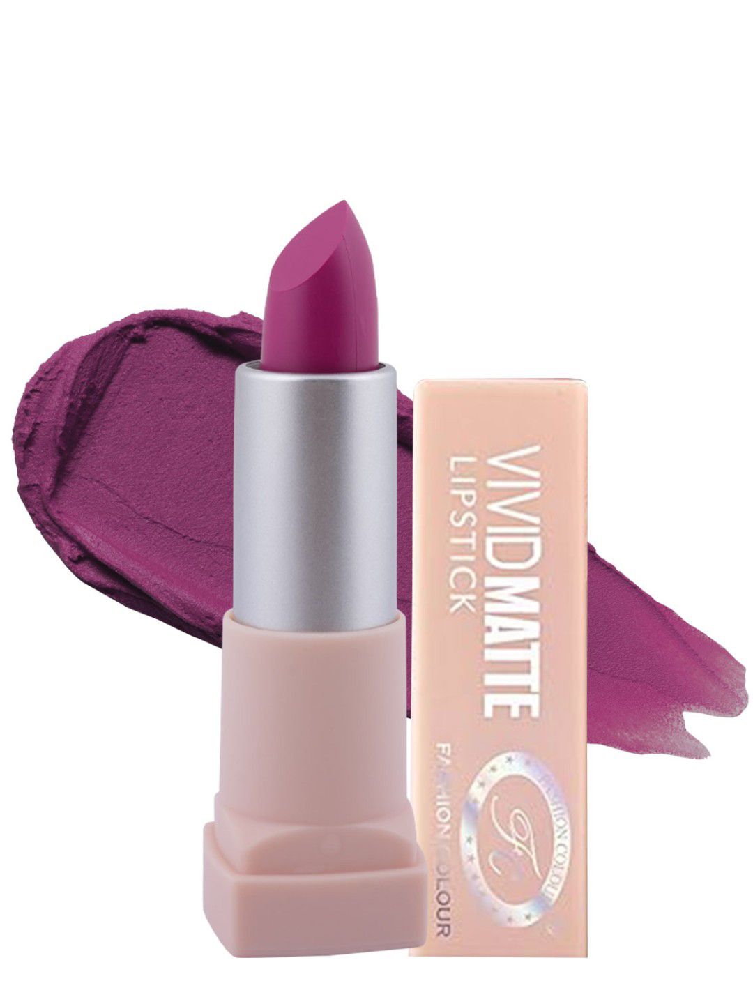 Fashion Colour Women Purple Vivid Matte Lipstick 3.8 g - Dica Purple 05-image-15