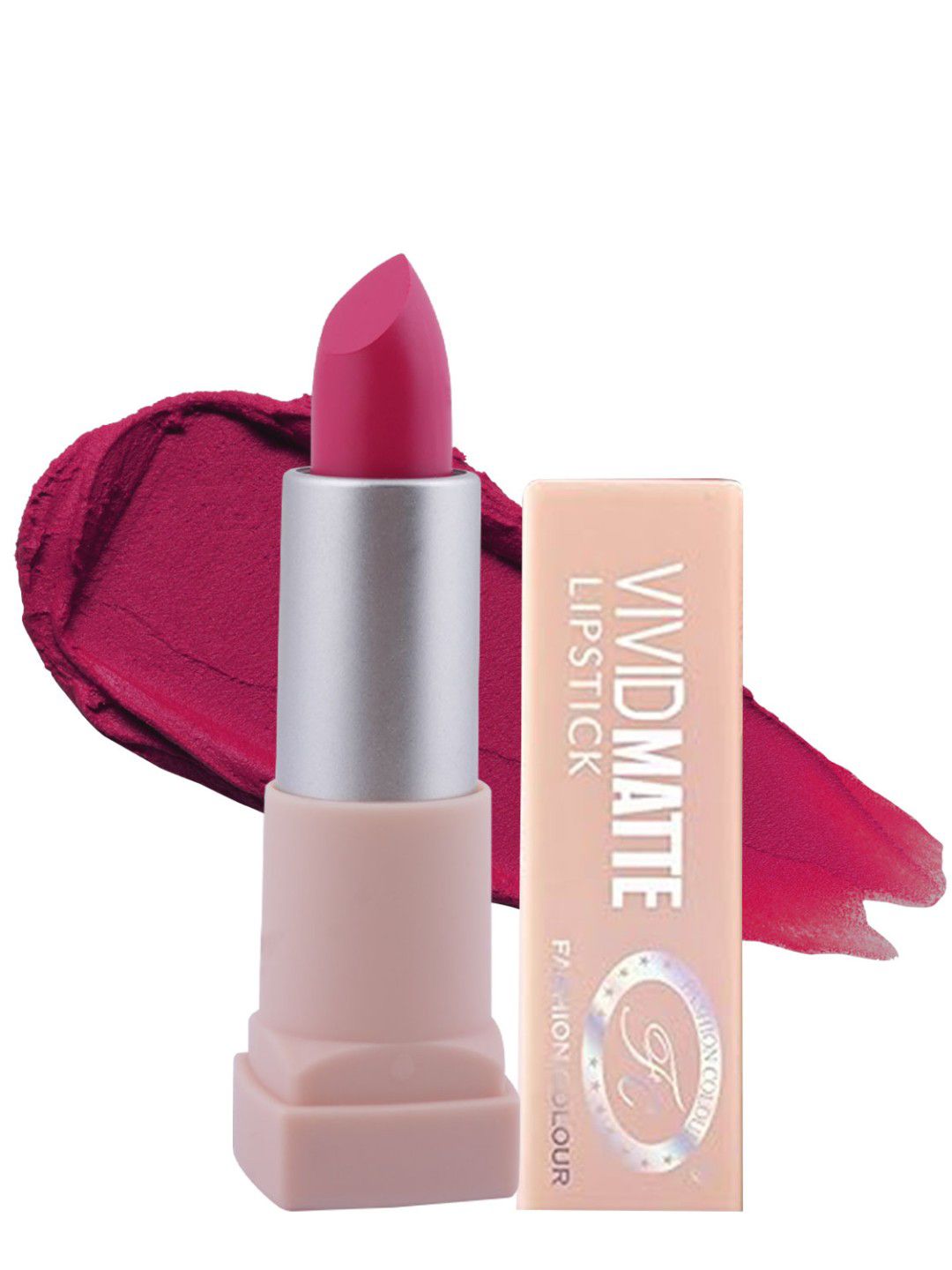Fashion Colour Women Pink Vivid Matte Lipstick 3.8 g - Young Pink 06-image-4