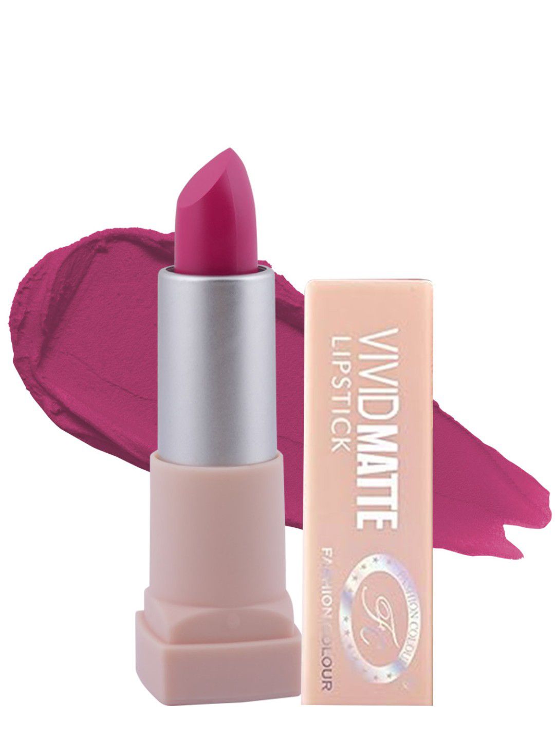 Fashion Colour Women Pink Vivid Matte Velvet Texture Lipstick - Barbie Pink 22-image-22