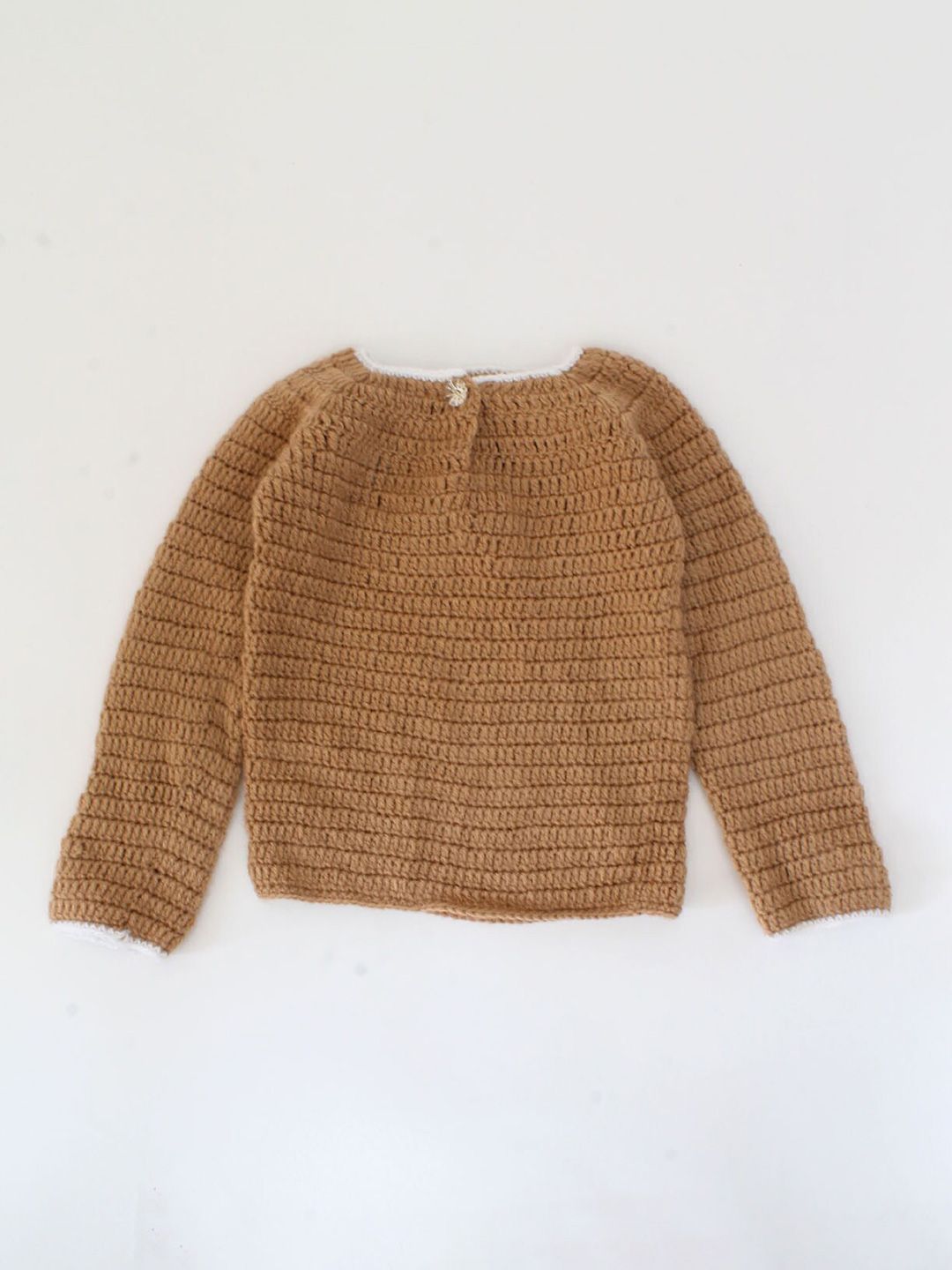 Woonie Unisex Kids Brown & Grey Animal Pullover-picture-12