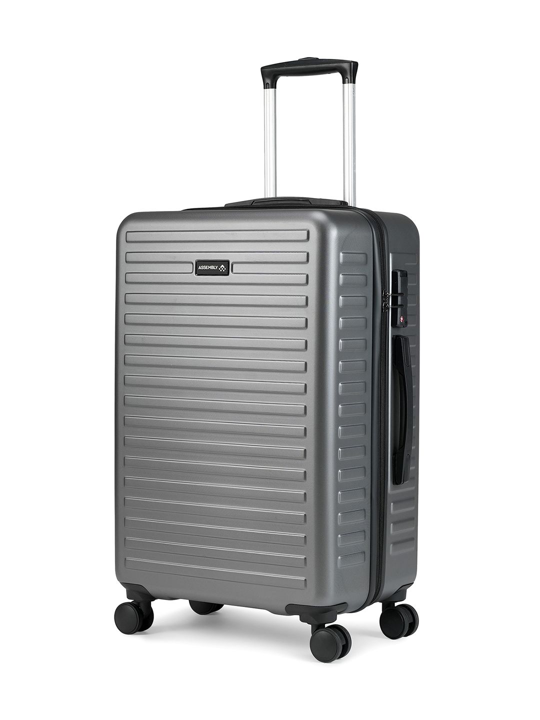 Assembly Textured 360 Degree Rotation Hard Medium-Sized Trolley Bag 60L-image-12