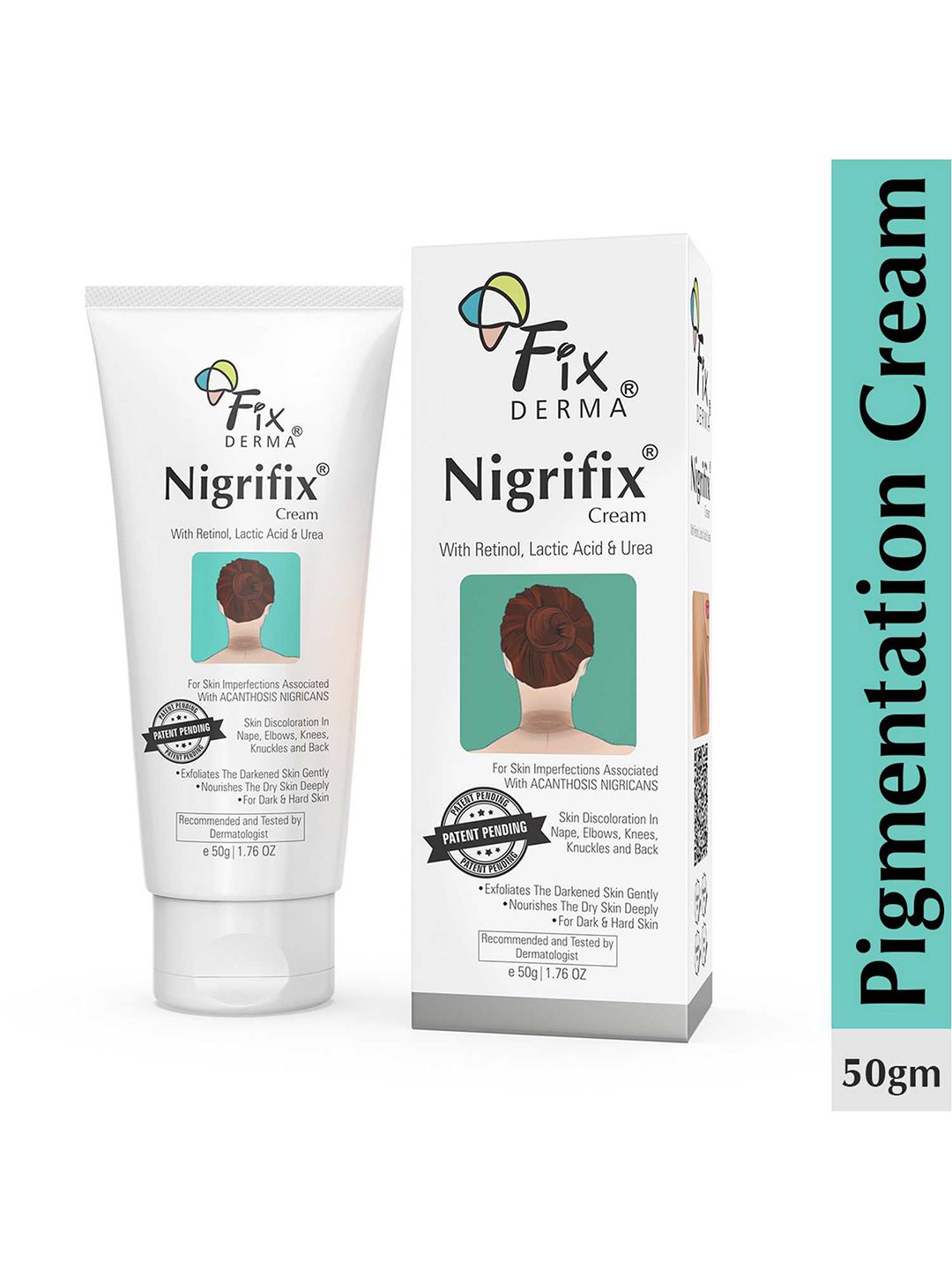 FIXDERMA Nigrifix Cream for Acanthosis Nigricans For Dark Neck & Ankles - 50g