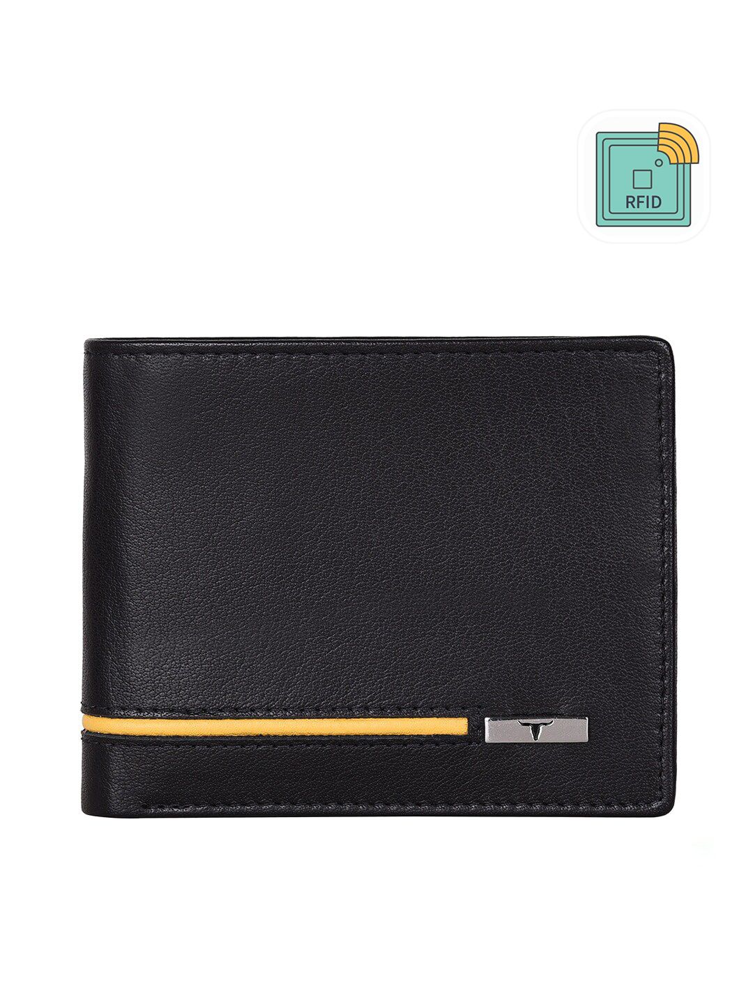 URBAN FOREST Men Black Leather RFID Two Fold Wallet-picture-10