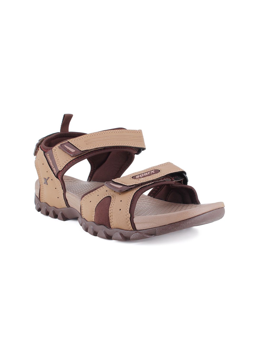 Sparx Men Camel Brown Solid Floater Sports Sandals-image-20
