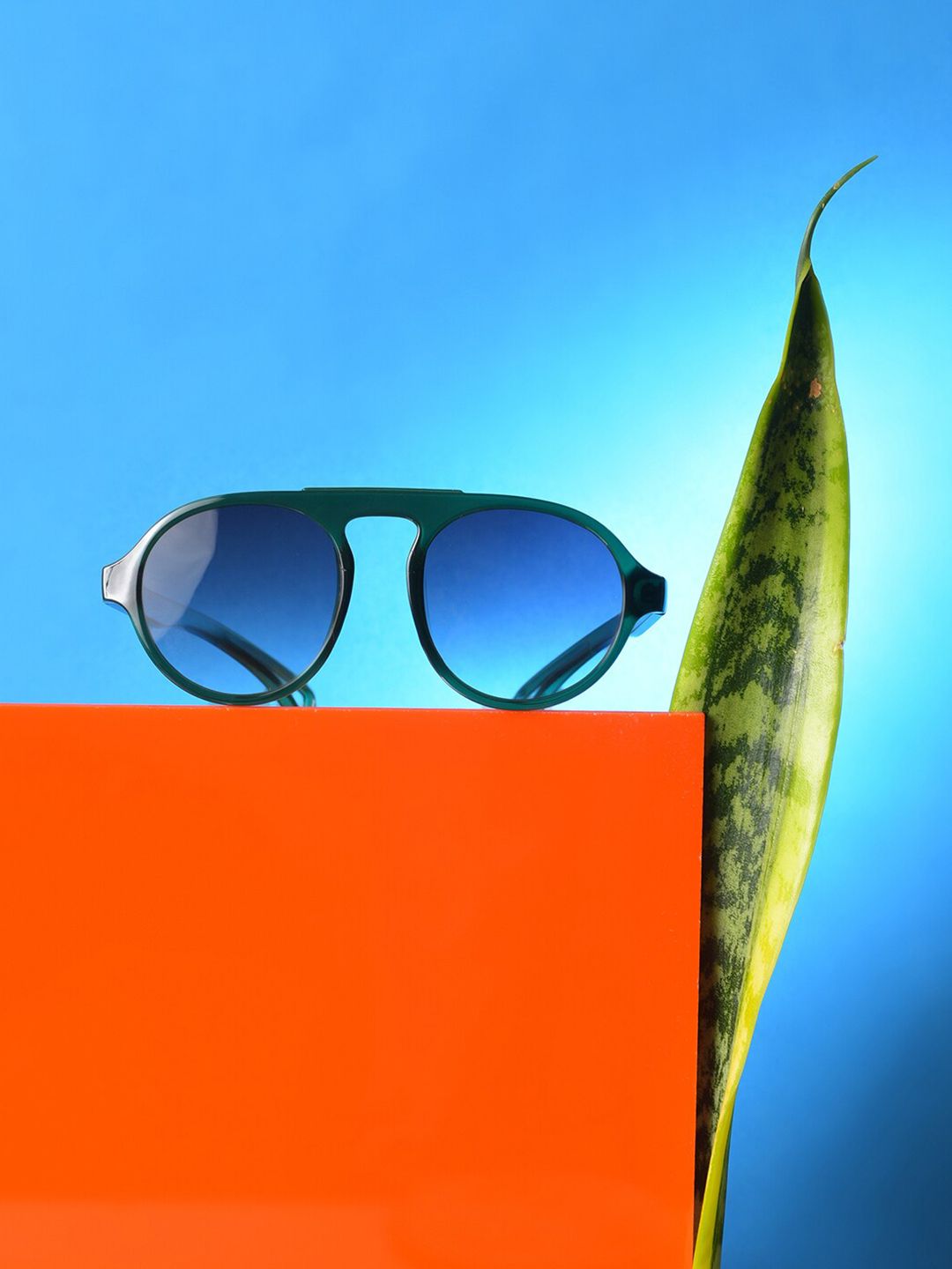 HAUTE SAUCE by Campus Sutra Women Purple Lens & Black Wayfarer Sunglasses with UV Protected Lens-image-25