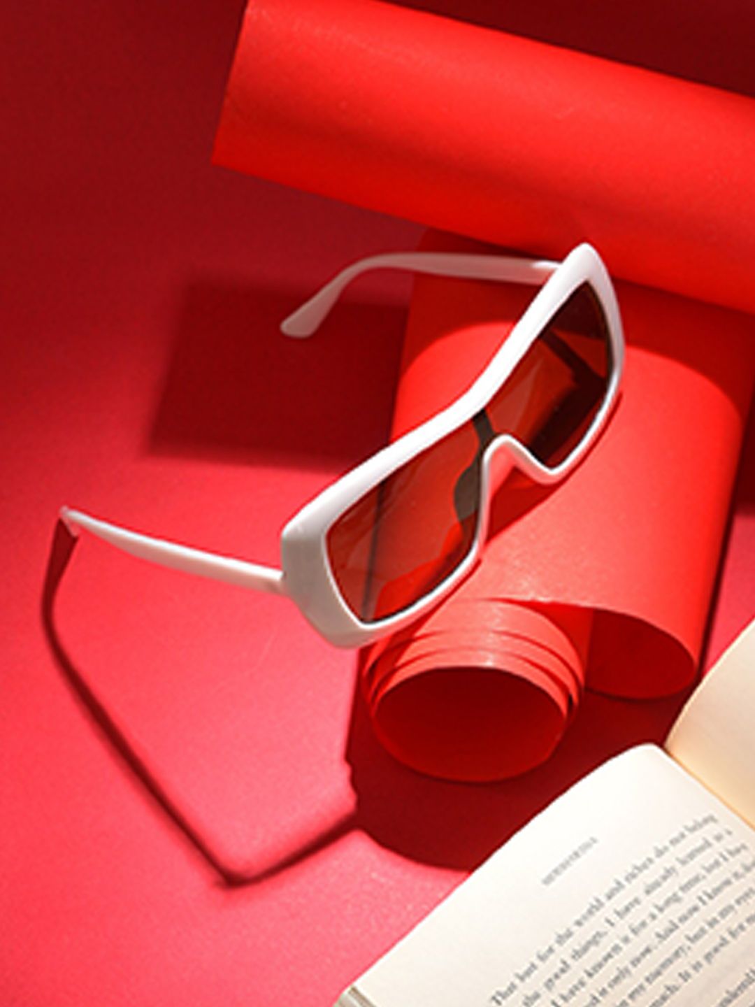 HAUTE SAUCE by Campus Sutra Women Brown Lens & White Wayfarer Sunglasses SS22_HSSG1185-image-38