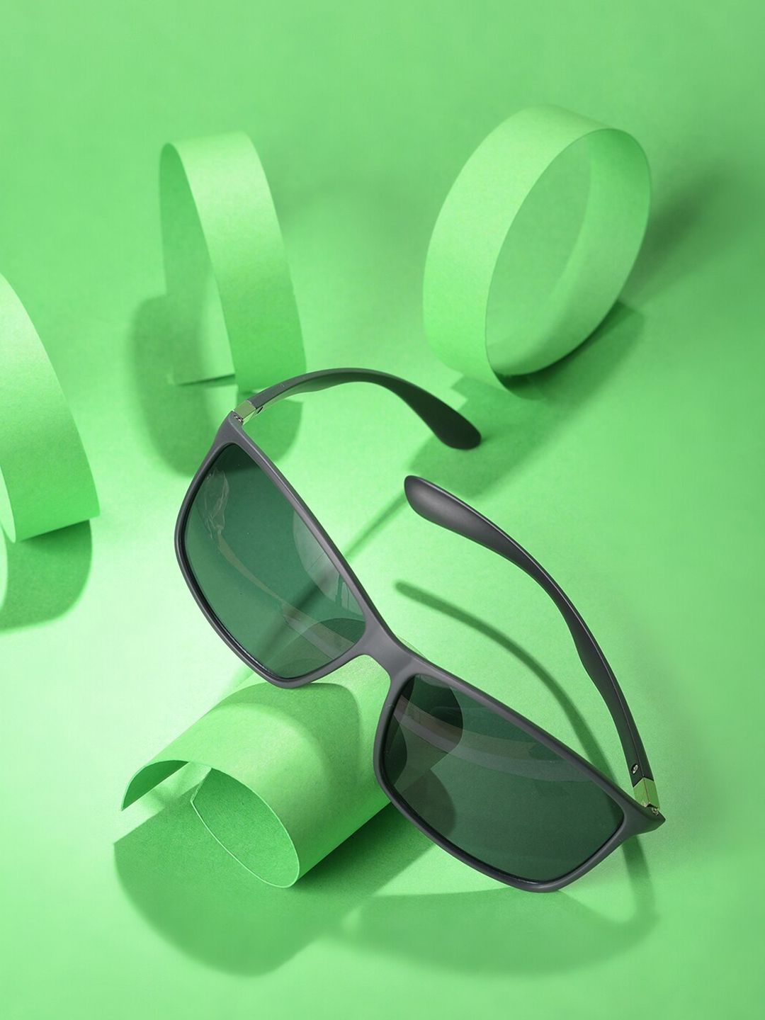 HAUTE SAUCE by Campus Sutra Women Black Lens & Black Butterfly Sunglasses with UV Protected Lens-image-29