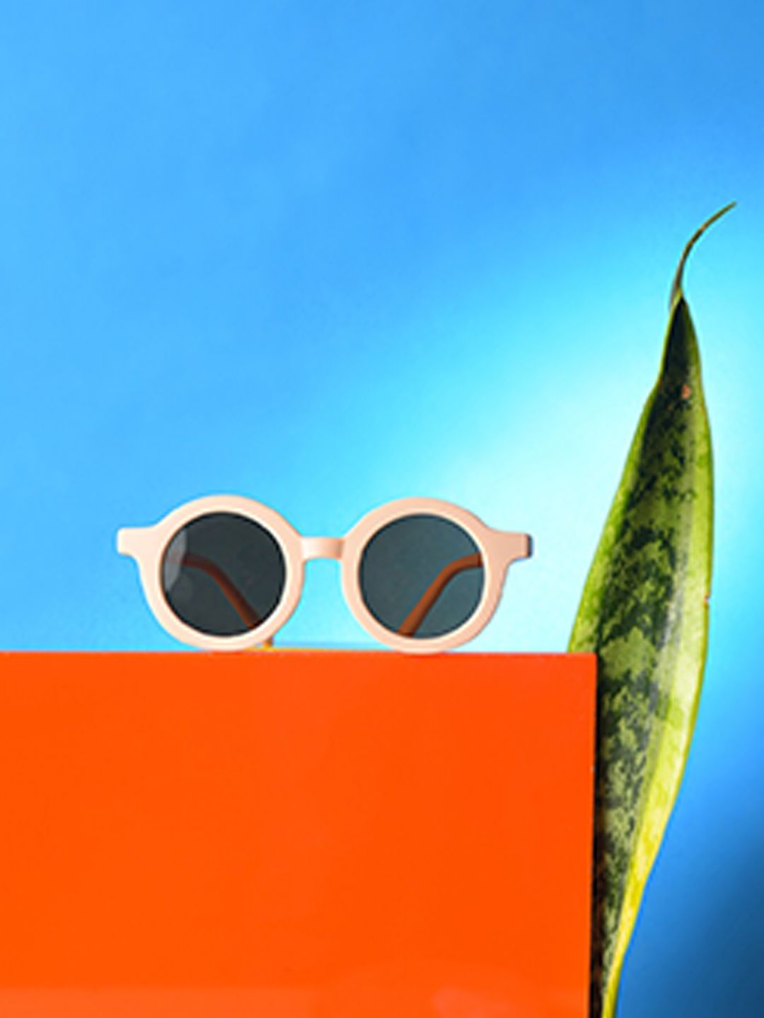 HAUTE SAUCE by Campus Sutra Women Brown Lens & Peach Round Sunglasses SS22_HSSG1075-image-28