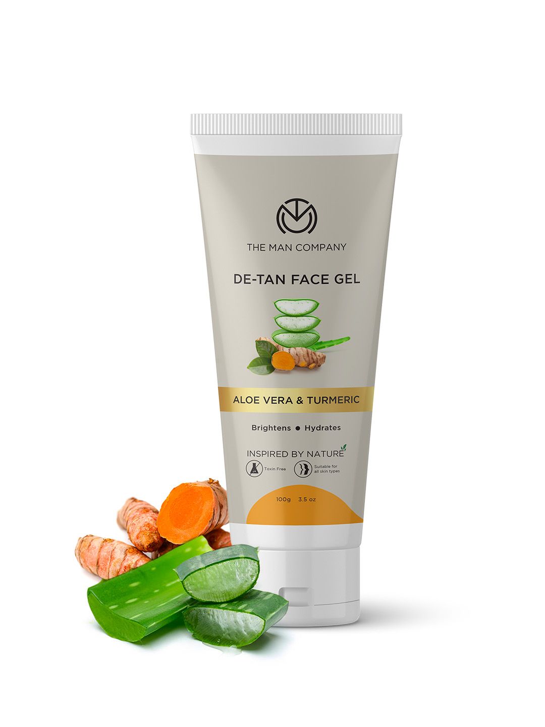 THE MAN COMPANY De-Tan Face Gel with Aloe Vera & Turmeric - 100 g-image-46