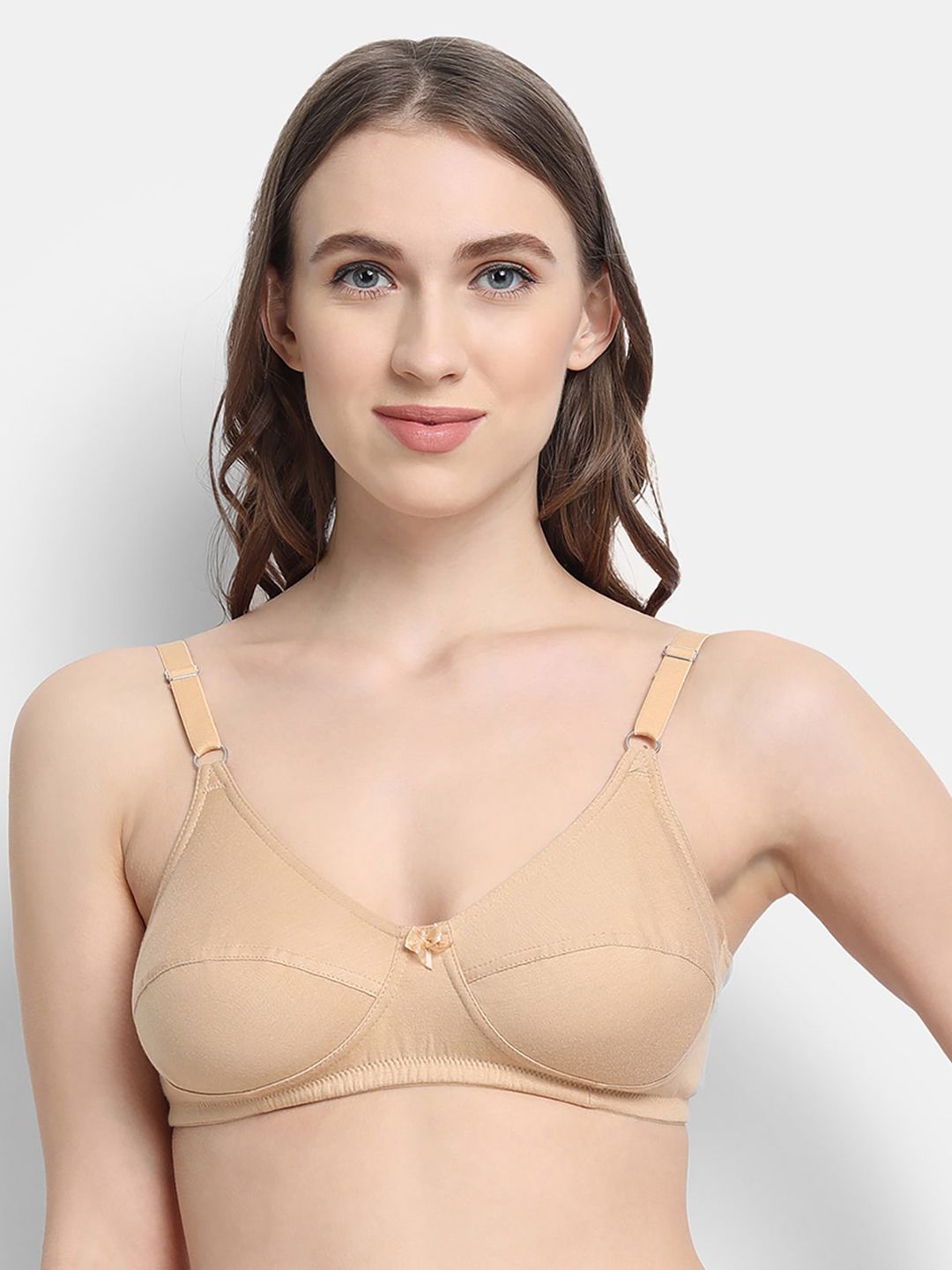VStar Beige T-shirt Bra-picture-7