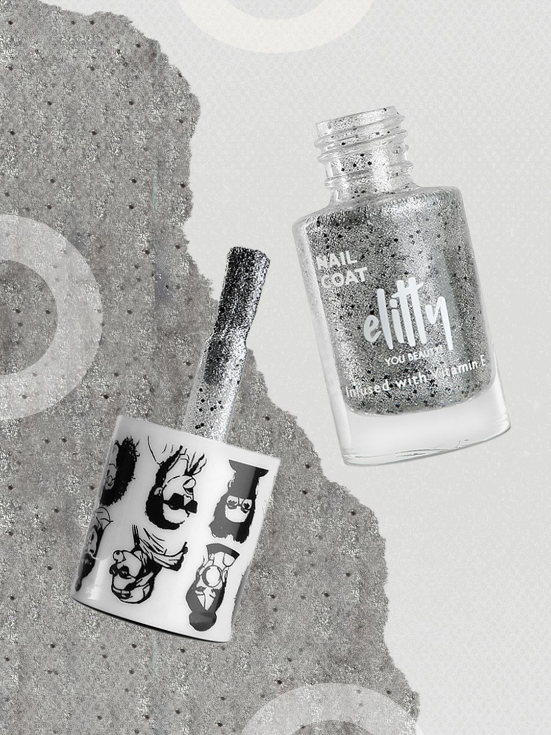 Elitty Mad Over Nails 12 Toxin Free Shimmer Nail Polish with Witch Hazel 6ml - Ice Breaker-picture-25