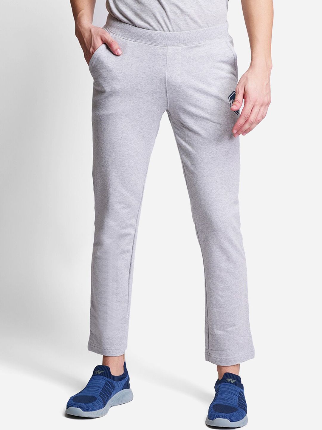 Wildcraft Men Grey Regular Fit Solid Track Pants-picture-14