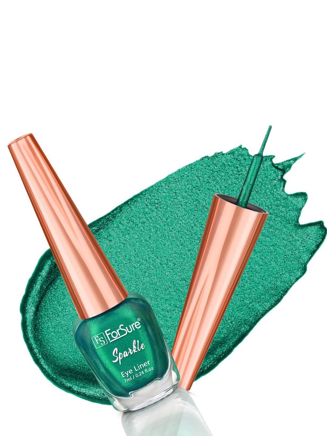 ForSure Absolute Shine Sparkle Liquid Glitter Eyeliner 7 ml - Glitter Green 03-image-21