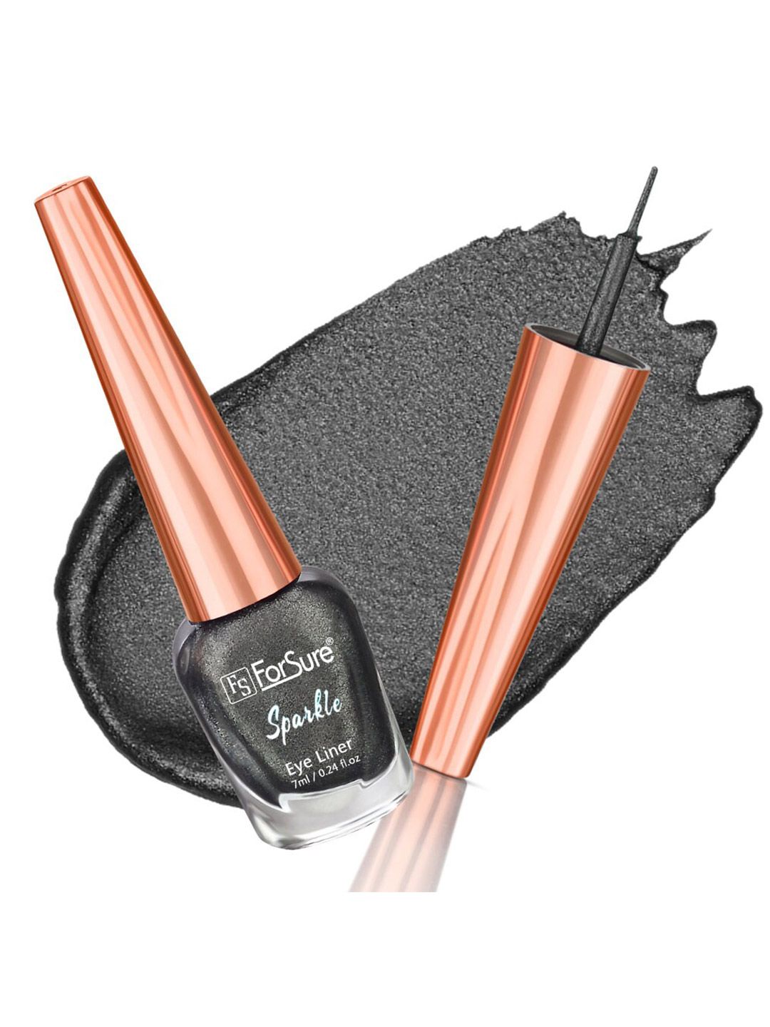ForSure Absolute Shine Sparkle Liquid Glitter Eyeliner 7 ml - Glitter Grey 02-image-37