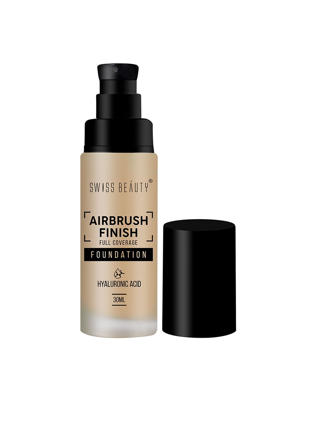 SWISS BEAUTY Airbrush Finish Full Coverage Foundation with Hyaluronic Acid 30ml-Nude Beige-image-6