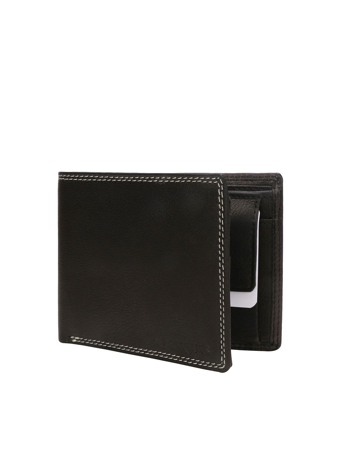 MARKQUES Men Black Leather Two Fold Wallet-picture-19