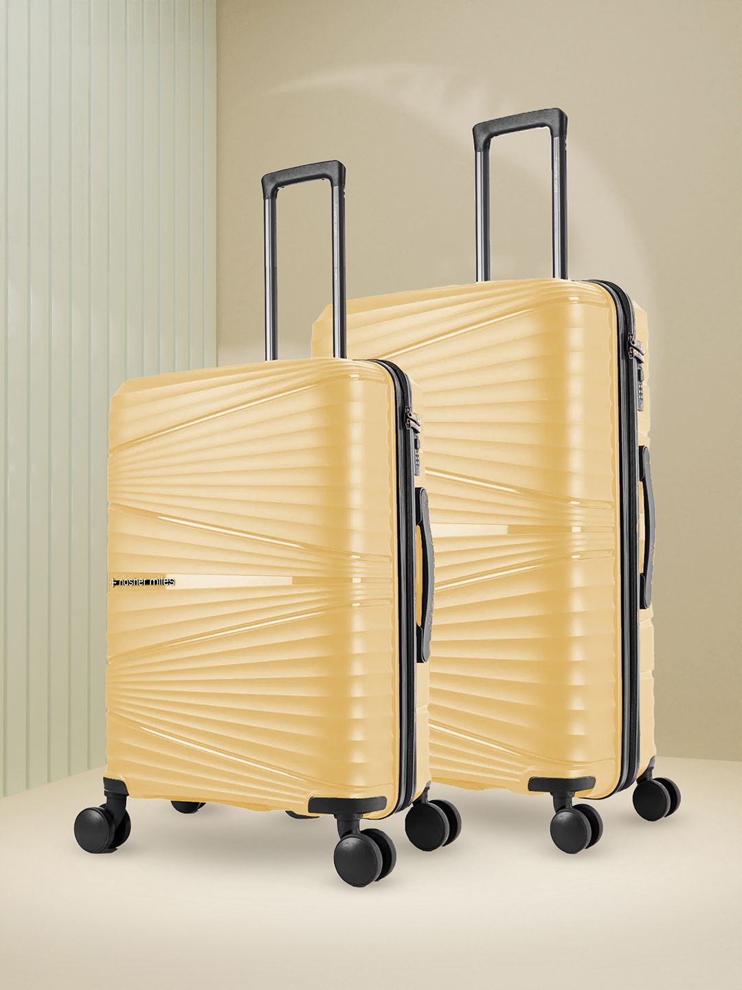 Nasher Miles Set Of 2 Mumbai Textured Hard-Sided Trolley Bag-image-10