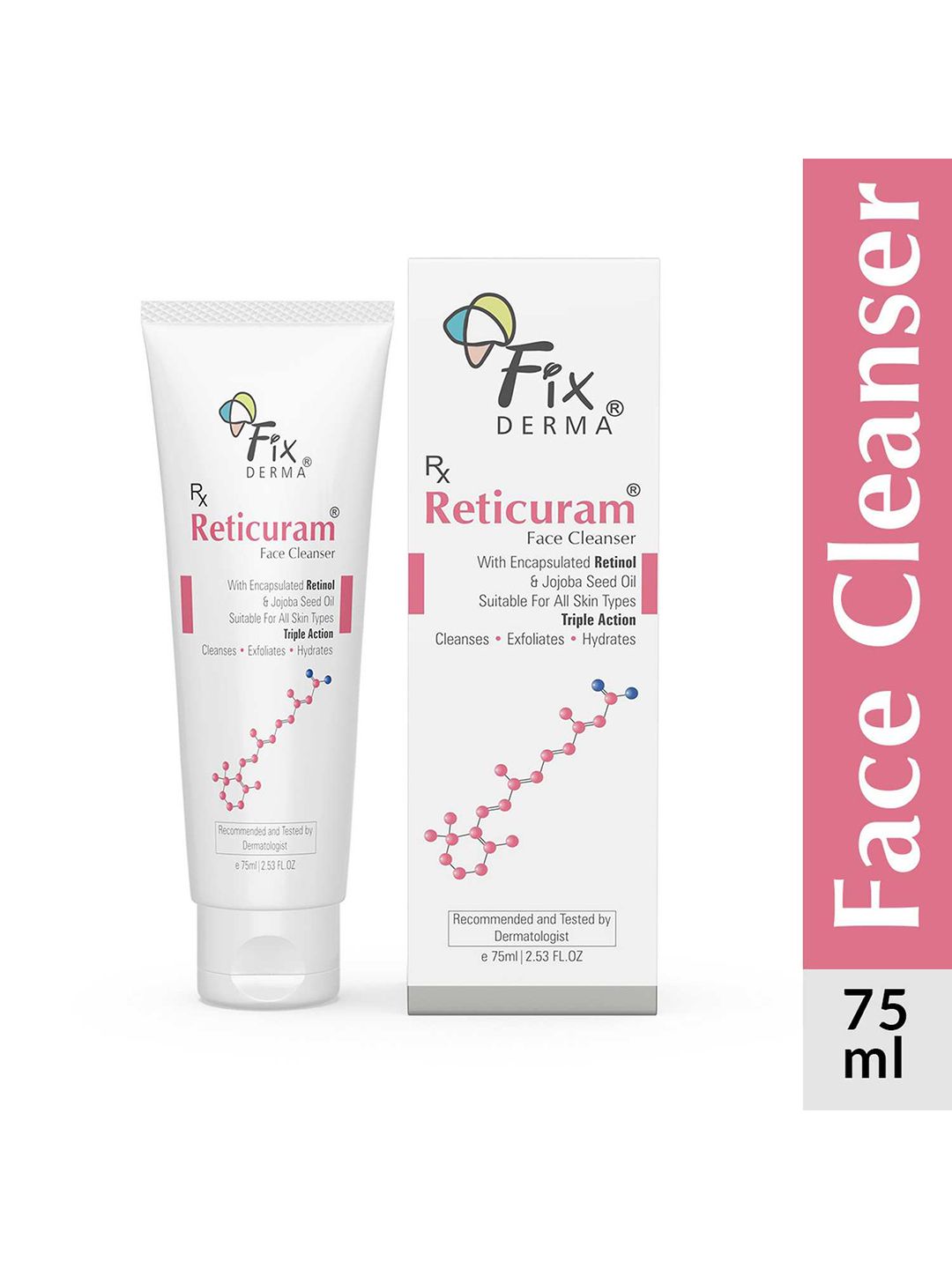 FIXDERMA 0.5% Retinol Reticuram Face Cleanser with Jojoba Oil For All Skin Types - 75ml-picture-18