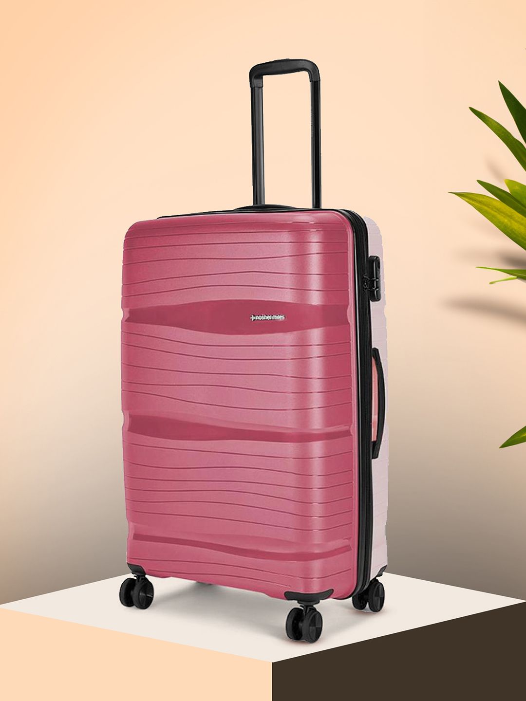Nasher Miles Nicobar Textured Hard Sided Large Trolley Bag-image-38