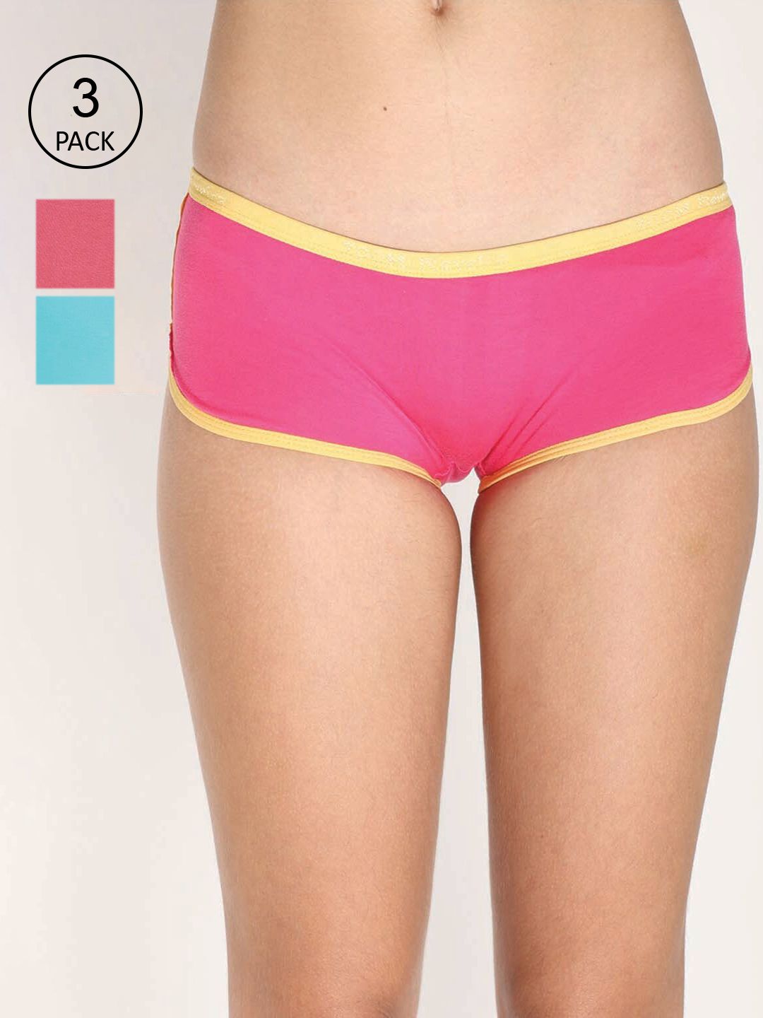 Reveira Women Pack Of 3 Assorted Boy Shorts-picture-37