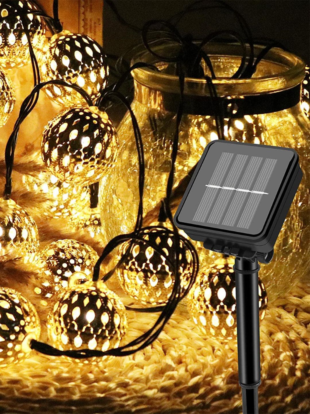 XERGY White Moroccan Ball String Lights-picture-17