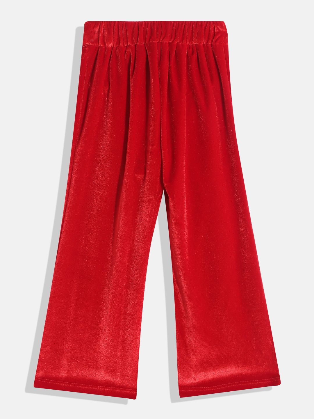 Allen Solly Junior Girls Red Solid Wide Leg Leggings-picture-34