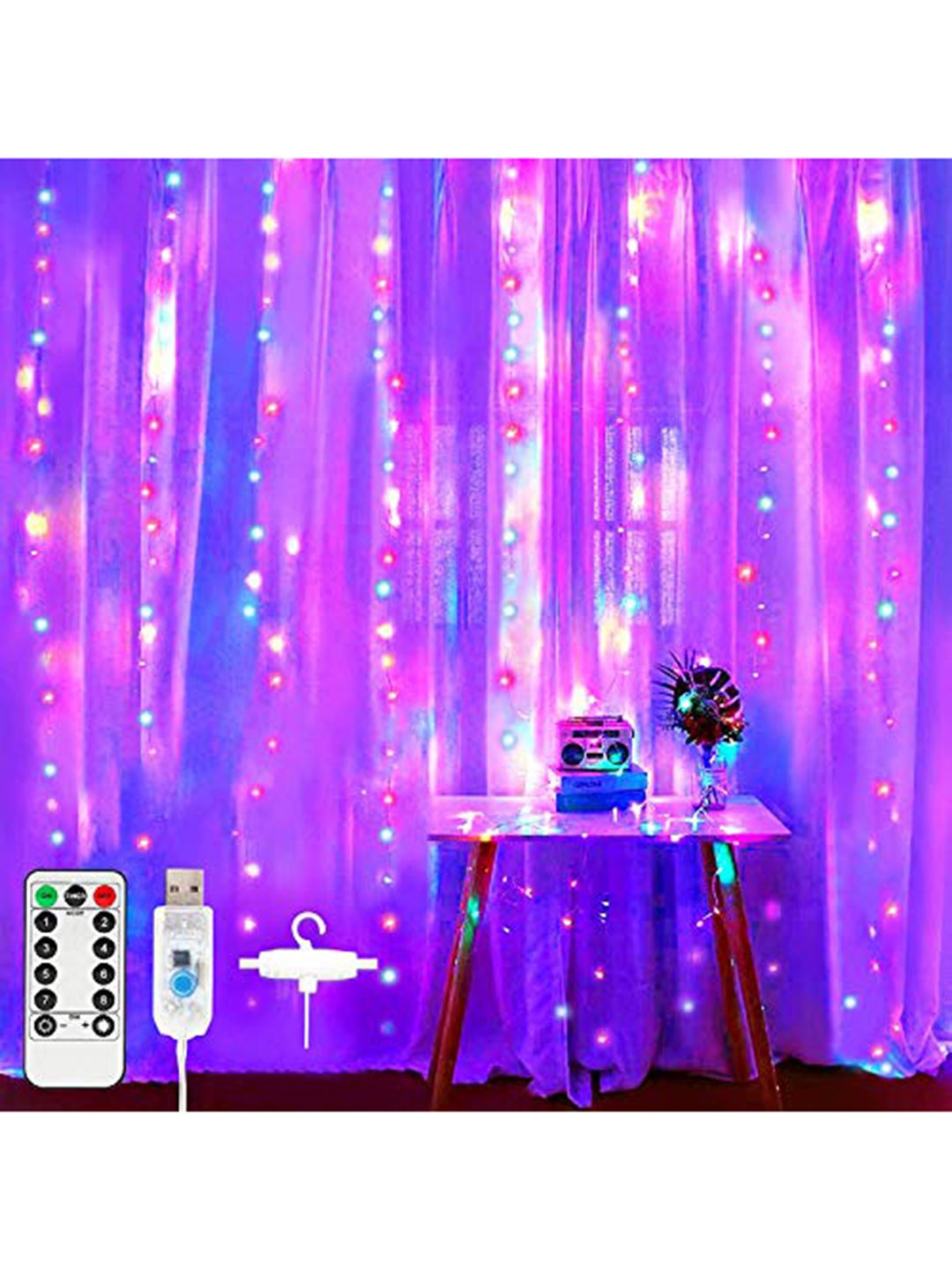 XERGY Waterproof USB Powered Remote Controlled 8 Modes 300 LED String Lights-picture-21